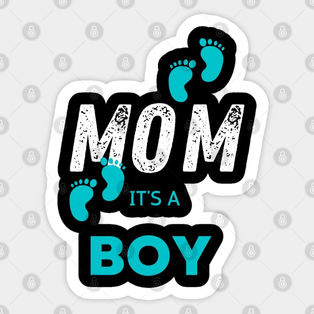 Ahoy it's a boy " new mom gift" & "new dad gift" "it's a boy pregnancy" newborn, mother of boy, dad of boy gift Sticker by Maroon55